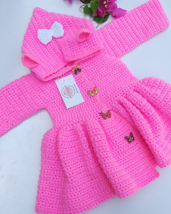 Crochet baby coat