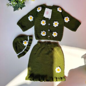 Daisy Crochet Skirt Set