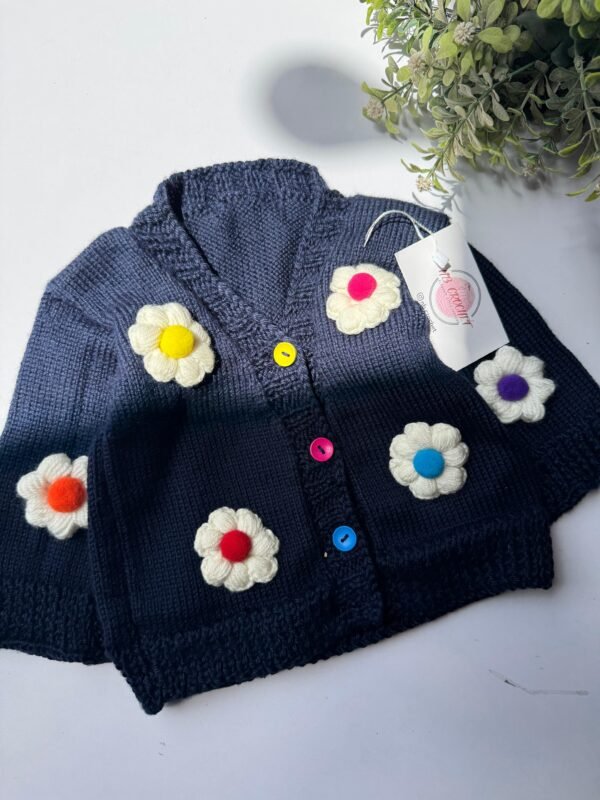 Vibrant Daisy Cardigan