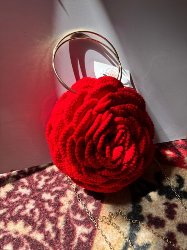 Crochet Rose Bag