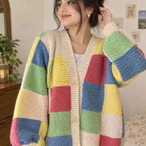 Pastel Patchwork Cardigan